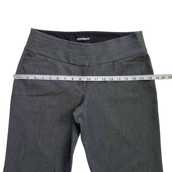 Express EDITOR Bootcut Low Rise Business Casual Career Pants Womens Size 4R Gray - Picture 8 of 13
